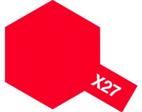 Farba akrylowa - X-27 CLEAR RED - 81527 Tamiya