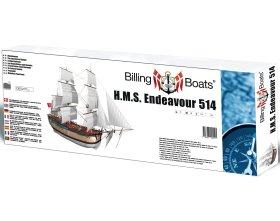 Drewniany żaglowiec H.M.S. Endeavour 1:50 (KIT) | BB514 BILLING BOATS