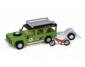Land Rover z przyczepą i motocyklem (Junior Collection) | 30521 ARTESANIA LATINA