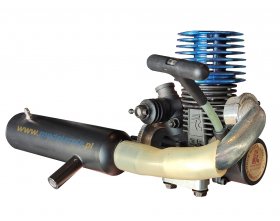 Silnik spalinowy z tłumikiem i szarpanką (2-takt 3,5ccm) | .21 LC
