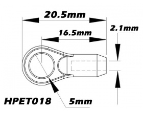 Snap kulowy 5,0mm M2,5 (6 szt.) - HPET018 Xtreme