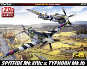 SPITFIRE Mk.XIVc & TYPHOON Mk.Ib 1:72 | Academy 12512