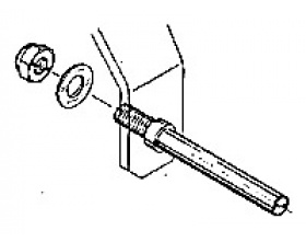 Śruba mocująca koła podwozia fi=6 mm - mpj2872