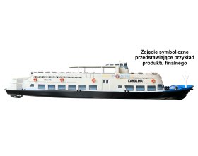 Statek wycieczkowy Goplana (kadłub z włókna szklanego) | 730mm 1:30