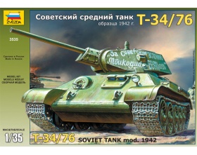 T-34/76 Soviet tank (1942) 1:35 | Zvezda 3535