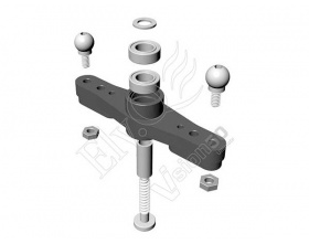 Tail Rotor Bell Crank set (Plastic) - EQ2071-P UPGRADE - Vision 50 ElyQ