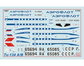 Tupolev Tu-134B 1:144 | Zvezda 7007