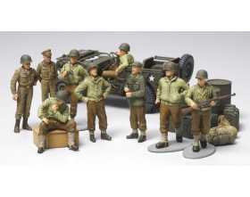 WWII US Infantry at rest with Jeep 1:48 | Tamiya 32552