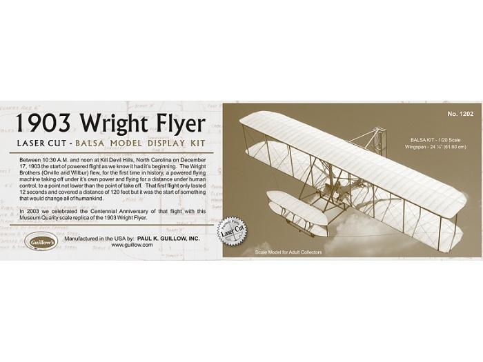 1903 Wright Flyer 615mm - 1202 Guillow