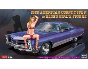 1966 American Coupe Type P with Blond Girl's Figure 1:24 | SP424-52224 HASEGAWA