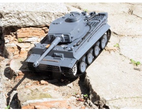 German Tiger I czołg 1:16 SZARY STAL V7.0 | 3818-1US-2,4 HENG LONG