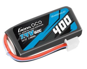 Akumulator LiPo 400mAh 7,4V 60C 2S1P JST | GEA4002S60JST GENS ACE