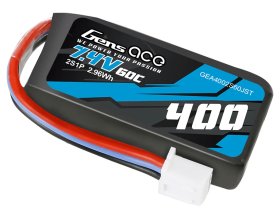 Akumulator LiPo 400mAh 7,4V 60C 2S1P JST | GEA4002S60JST GENS ACE