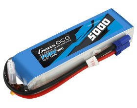 Akumulator LiPo 5000mAh 14,8V 45C 4S1P EC5 | GEA50004S45E5 GENS ACE