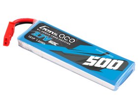 Akumulator LiPo 500mAh 3,7V 60C 1S1P JST BEC | GEA5001S60JRED GENS ACE