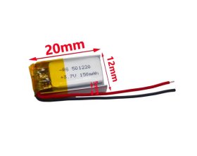 akumulator LiPol 150mAh 3,7V