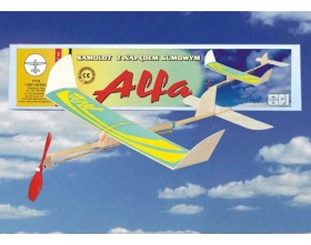 ALFA samolot z napędem gumowym