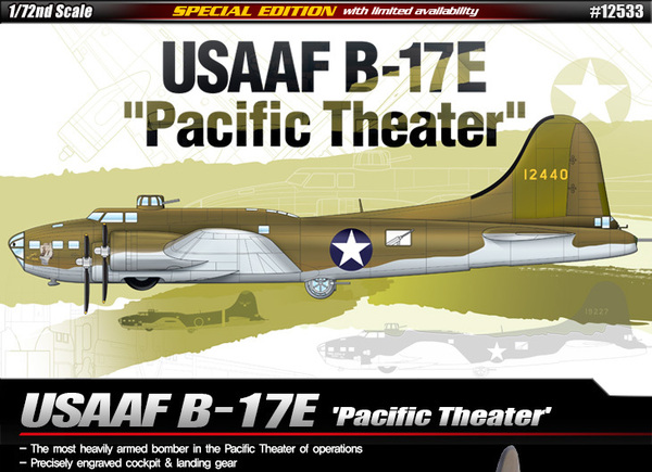 B-17E USSAF "Pacific Theater" 1:72 | Academy 12533
