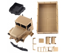 Ciężarówka wojskowa WPL B-16K KIT do złożenia (Żółta, 1:16, 6x6, 2.4G, LiPo)