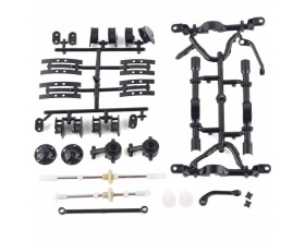 Ciężarówka wojskowa WPL B-16K KIT do złożenia (Żółta, 1:16, 6x6, 2.4G, LiPo)