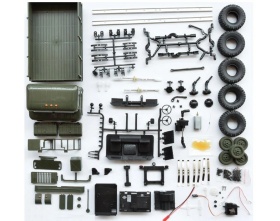 Ciężarówka wojskowa WPL B-24K 1:16 4x4 - KIT (Zielony)  