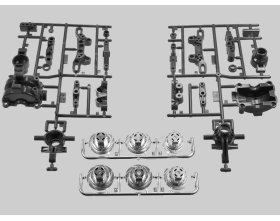 Części A TT-02 (bez hexów) | 19000614 TAMIYA