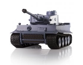 Czołg German Tiger I 1:16 SZARY V7 | 3818-1B-2,4GHz - HENG LONG