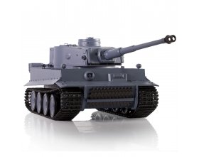 Czołg German Tiger I 1:16 SZARY | 3818-1B-2,4GHz - HENG LONG