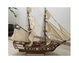 Drewniany model statku pirackiego Bryg Corsair 1:80 | 13600 OCCRE