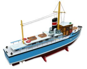 Drewniany Statek RC (870mm)