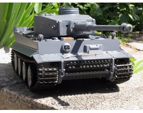 German Tiger I czołg 1:16 SZARY STAL V7.0 | 3818-1US-2,4 HENG LONG