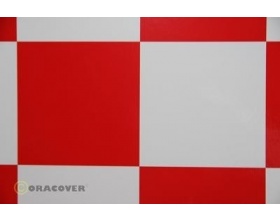 Folia ORACOVER Kratka 105mm Biało-czerwona - 691-010-023