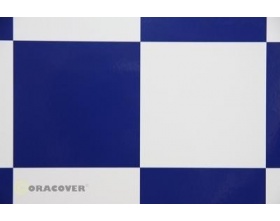 Folia ORACOVER Kratka 105mm Biało-niebieska - 691-010-052