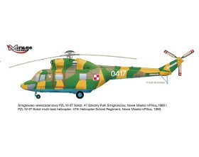 Helikopter PZL W-3T Sokół (wersja transportowo-ratownicza) 1:72 | 725055 MIRAGE