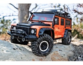 Karoseria 1:10 TRX-4 Land Rover Defender (pomarańczowa) | 8011A TRAXXAS