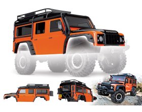 Karoseria 1:10 TRX-4 Land Rover Defender (pomarańczowa) | 8011A TRAXXAS