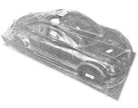Karoseria Audi TT-R DTM 2002 ABT 1/6 420mm Przezroczysta | 13266 CARSON
