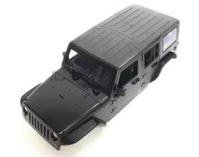 Karoseria Jeep Wrangler Cherokee Crawler Twarda 1/10 Czarna | 001176