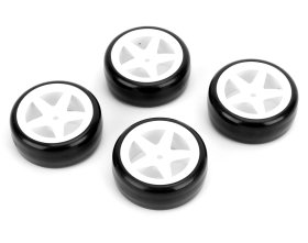 Koła 1:10 Drift 26mm białe (4szt.) | NHA437 CARTEN