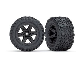 Koła Talon Extreme 2.8" TSM Rustler 1/10 2szt. Czarne | 6773 TRAXXAS