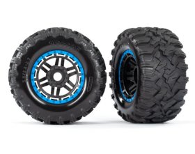 Koła Wide-Maxx All-Terrain HEX 17mm (niebieskie) | 8972A TRAXXAS