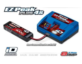 Ładowarka EZ-Peak Plus 2-4S LiPo / 5-8S NiMH (8A 220V) | 2981G TRAXXAS