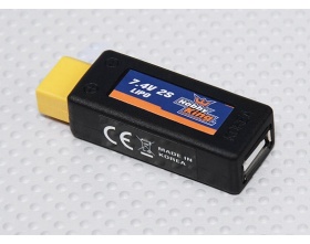 Ładowarka powerbank USB 1A zasilana z pakietu LiPo / LiFe / Liion