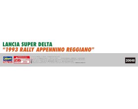 Lancia Super Delta "1993 Rally Appennino Reggiano" 1:24 | 20648 HASEGAWA