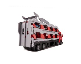 Transporter laweta ciężarówka tor samochodowy + 8 aut (~210cm)