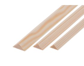 Listwa sosnowa trójkątna 10x10x1000mm
