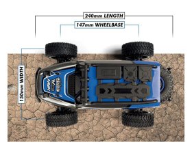 Maverick Doha 1/20 4WD Electric Truck (niebieski) | 150700 HPI