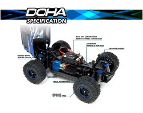Maverick Doha 1/20 4WD Electric Truck (niebieski) | 150700 HPI