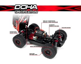 Maverick Doha 1/20 4WD Electric Truck (czerwony) | 150701 HPI
