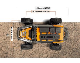 Maverick Doha 1/20 4WD Electric Truck (pomarańczowy) | 150702 HPI
